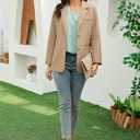 Womens Tops Dressy Casual Swiss Dot V Neck Ruffle Tunic Blouse for Women Cute Petal Short Sleeve Pom Pom Shirt Office (Green)