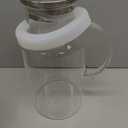 1 Gallon/3.8L Glass Pitcher with Lid, Extra Large Water Carafe Jug, Borosilicate Glass Iced Tea Pitcher, Glass Water Pitcher with Silicone Base, Leak-proof Ring & Cleaning Brush Included (Transparent) (EXP 12/31/36)