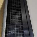 2'x2' Lay-In Return Grille with Egg Crate Filter Grid (1 Pack, Black)
