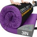 CYMULA Memory Foam Camping Mattress Pad,Sleeping Pad for Camping,Non-Slip Bottom Floor Car Mattress Bed with Retaining Portable Roll up Mattress Pad Mat for Travel Truck Guest Bed Tent, PURPLE, Twin XL:80*38*3 