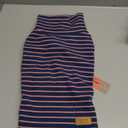 KYEESE 2Pack Dog Sweater Pullover Dog Sweaters for Small Dogs Girl Soft Dogs Clothes Stretchy Pet Sweatshirt Warm Pets Clothes Small Pets Sweaters Turtleneck Pet Coats (Large (12-18lbs), 1# Stripe+Purple)