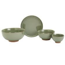 Infuse 4-Piece Dining Set - Green, 4 pc