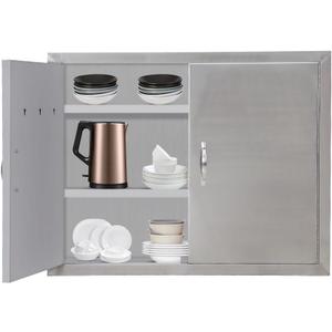 BBQ Access Door 31" W x 24" H, Grill Door Double Door Brushed Stainless Steel, Outdoor Kitchen Doors for BBQ Island Grilling Station
