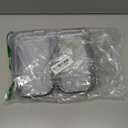 4 Pack Makeup Cosmetic Bag, Clear Hard Shell Zipper Case Secure Zipper Closure, Stackable Versatile Storage Containers Organizer Bin for Organizing Cosmetics, Toys, Chargers