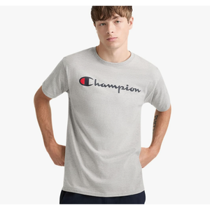 Champion Men's T-shirt, Cotton Midweight Men's Crewneck Tee,t-shirt for Men, Graphic Script, L