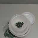 12 Pack Plastic Orchid Pots with Holes, 4, 5, 6 Inch Clear Orchid Pots for Repotting with Saucers Drainage and Plant Stakes, Large Small Breathable Orchids Planter Plant Pot