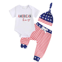 Twopumpkin My First Christmas Baby Boy Outfit Newborn Santa Baby Romper Bodysuit+Striped Pants+Hat Infant Clothes Set 0-3M