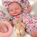 BABESIDE Lifelike Reborn Baby Dolls - Skylar, 17-Inch Realistic Newborn Baby Doll Real Life Baby Doll Girl with Gift Box for Kids Age 3+ Cuddling, Role Playing and Collection