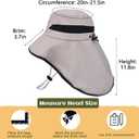 Kids Sun Hat UPF50+ Sun Protection Boys Bucket Hat Summer Girls Beach Hats with Neck Flap Adjustable Fishing Safari Hat (1pack-lightgrey)