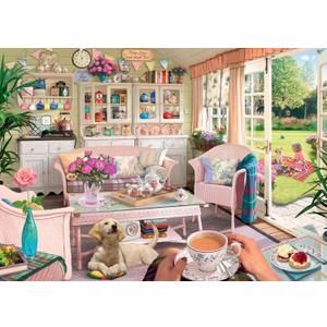 Ravensburger Haven No.12: The Tea Shed 1000 Piece Jigsaw Puzzle for Adults - 12000164 - Handcrafted Tooling, Made in Germany, Every Piece Fits Together Perfectly