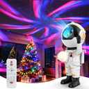 Rossetta Astronaut Galaxy Projector, Star Projector for Bedroom, LED Night Light for Kids Room with Timer and Remote, Gifts for Kids, Adults, Party, Birthday, Christmas, Easter (White)