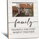 Family Gifts Picture Frames - Family Photo Frame, Families Reunion Gifts, Thankful for Every Moment Together Appreciation Gift Picture Photo Frames for Home Bedroom Living Room Decor, 4x6