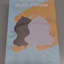 Bath Pillow for Tub, Luxury Bath Pillow Soft 4d Mesh, Bathtub Pillow for Soaking tub with 6 suctions Cups, Bath Tub Pillows for Head and Neck Support, for Relaxing Spa (White)