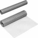 SATINIOR 2 Sheets 13.7 x 40 Inches Chicken Wire Fence Wire Mesh Roll Hardware Cloth Small Galvanized Welded Metal Cage Fence for Crafting Coop Rabbit Snake Poultry Enclosure