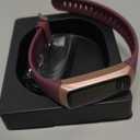 Fitness Tracker with Step Counter/Calories/Stopwatch, Activity Tracker, Health Tracker with Heart Rate Monitor, Sleep Tracker,1.10''AMOLED Touch Color Screen, Pedometer Watch for Women Men (Bordeaux)