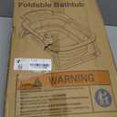 AVIDOR Baby Bathtub,Collapsible Bathtub for Newborn to Toddler,Durable Essential Infant Bath Tub,Portable Travel Baby Tub with Soft Bath Net,No-Slip Feet and Dinosaur Shaped (Grey)