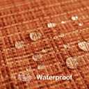 Kevin Textile Fall Pack of 2 Decorative Outdoor Waterproof Pillow Covers Garden Cushion Sham Throw Pillowcase Shell for Patio Tent Couch 12x20 Inch Burnt Orange