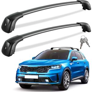 Wonderdriver 330lbs Lockable Roof Rack Cross Bars Compatible with KIA Sorento & Sorento Hybrid 2021-2026 with Flush Side Rails, Heavy Duty Aluminum Roof Rails Crossbars Rooftop Cargo Carrier Luggage