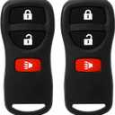 Keyless Entry Remote Control: Car Key Fob Compatible with Infiniti Nissan Armada Frontier Murano Pathfinder Quest Sentra Titan Versa Xterra| FX35 FX45 QX4 Replacement for KBRASTU15 (2 Pack)