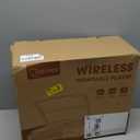 Vinyl Record Player with 2 Stereo Speakers Belt-Driven Vintage Turntables 3 Speed 3 Size Wireless Bluetooth Playback AUX-in RCA Out Headphone LP Vinyl Players Auto Stop Light Green