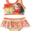 Disney Princess Moana Ariel Mickey and Friends Toddler Girls 2 Piece Tankini Bathing Suits Summer Rash Guard Swimwear