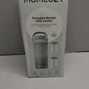 Momcozy 22oz Portable Breast Milk Cooler for Outdoor, Life Saver with 360 Total Cooling for 24 Hours, Larger Capacity Travel Breastmilk Chiller with 2pcs Baby Bottles for Breastmilk Storage, Green