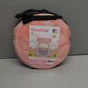 Crayline Pop Up Princess Tent with Star Light, Toys for 1 2 3 Year Old Girl Birthday Gift, Ball Pit for 12-18 Months Baby Girl Toys, Toddler Gifts, Easy to Pop Up and Assemble (Pink Gray)