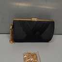 Clutch Purses for Women Formal Evening Clutch Purse Shoulder Cross Body Bags for Wedding Party Handbag with Tassel, Black