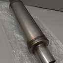 A-KARCK 2.25" Inlet Exhaust Resonator, 2.25" Inlet 2.25" Outlet 20" Overall Length Resonator Stainless Steel