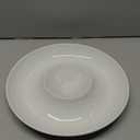 LAUCHUH Porcelain Chip and Dip Serving Set Divided Serving Trays Appetizers and Cheeses Serving Platter Compartment Dish for Mother's Day, Snack, Fruit, Veggies, Candy, 12-inch Set of 1