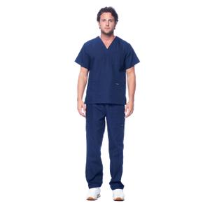 Dagacci Scrubs for Men Set - V-Neck Scrub Top and Cargo Pants - 8 Pockets Men Scrubs Set.M