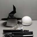 MCJC Halloween Ghost Decorations with LED Lights, 59.1-inch Tall, 18 Lighting Modes, 7 Colors, 2-Pack (White)