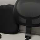 Amazon Basics Low Back Office Chair, Breathable Mesh, Height Adjustable, Padded Seat, Rolling Wheels, Swivel, Back Support, Sturdy, 21.25" D x 22.5" W x 38" H, Black