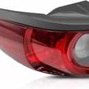 Tail Light Assembly Halogen Compatible with CX5 CX-5 2017 2018 2019 2020 2021 Left Side Outer Rear Brake Lamp Taillight KB8A51160F