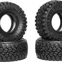 DJCRAWLER 1.0 Inch Sticky Soft Tires 50.8 * 22.8mm for TRX-4M SCX24 1/18 1/24 Wheels Upgrades, High Viscosity RC Crawler MT Rubber Tyre
