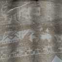 Area Rug for Living Room - 9x12 Soft Washable Oriental Vintage Floral Distressed Large Carpet - Fade Stain Resistant Non Slip Rugs for Bedroom Dining Room Nursery Dorm Office Home Decor - Camel