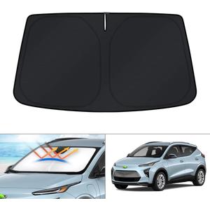 KUST Windshield Sun Shade for Chevrolet/Chevy Bolt EUV Accessories 2022-2024 Sunshade Window Sun Visor Protector Foldable Blocks UV Rays Keep Your Car Cooler
