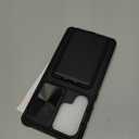 SSLOTSCASE for Samsung Galaxy S25 Ultra Case with Card Holder & Kickstand & Slide Camera Lens Cover, Silicone Edge Protection Rugged Heavy Duty Phone Case Cover for Galaxy S25 Ultra 5G 2025, Black