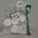 Plastic Closet Pole Socket White Closet Rod Holders Rod Bracket Shower Holders Wardrobe Tube Support for Bathroom Curtain Clothing Store, 1-3/8 Inch(8 Pcs)