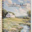 huester Christian Notebook Journal, Bible Verse Joshua 24:15 Scripture Journal, Rustic Wildflowers Aesthetic Notebooks for Note Taking, Bible Journaling Hardcover Paper Spiral Notebook, 5.5x8.3 Inch