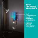 STEM Light Trap: Indoor Fruit Fly Trap, Effective Insect Control for Home, Attracts and Traps Flying Insects, Emits Soft Blue Light, Starter Kit with 1 Plug-In Device and 2 Cartridges