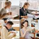 2 x Personalized Leather Bookmarks, Fun & Cute Book Accessories for Reading Lovers, Unbreakable Page Markers for Women Men Girls Boys Student Teacher Kids Retirement Birthday Gifts (Butterfly)