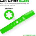 742-05052A Point Star Mower Blades for 50 Inch Deck for Cub Cadet XT1 LT50 GT50 RZT50 L50 S50 XT2 LX50 Troy Bilt Mustang XP Z50 Craftsman Z550 T260 942-05052A 6 | 2-IN-1, Medium Lift Mulching 3 Pack