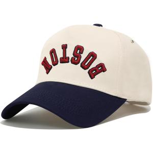 3D Embroidered Upside Down City Baseball Hat ，Adjustable Football Hat for Men Women Game Day Apparel Gifts (White, M)