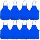 BOUBONI 8 Pcs Kids Apron Painting Aprons for Kids Art Smocks Paint Apron Bulk for Painting Classroom Activity Kitchen Crafts Party Supplies(Blue), Not The Full Set