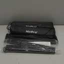 Nicpro Folding Easels for Display, 3 Pack 63 Inch Metal Floor Easel Stand Tripod Black Portable for Artist Poster Wedding with Carry Bag