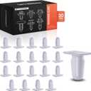 A-Premium 20PCS Door Sill Trim Retainer Clips - Compatible with BMW Models - 318is 318ti 320i 323i xDrive 325e 325is 325xi 328i 328is & More - Auto Car Nylon Push Pin Fastener, Fits for 0.24 inch Hole