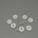 (8 Pack) Exact Replacement Dishwasher Dishrack Rollers and Studs - Lower Rack Wheel Kit Compatible with GE, Kenmore, and Hotpoint Dishwashers Part Number WD35X21038