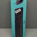 Logitech MK120 Wired Keyboard and Mouse Combo for Windows, Optical Wired Mouse, Full-Size, USB, Compatible with PC, Laptop - Black