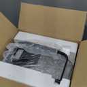 EUHOMY Nugget Ice Maker Countertop with Handle, Ready in 6 Mins, 34lbs Per Day, Removable Top Cover, Auto-Cleaning, Portable Sonic Ice Maker with Basket and Scoop, for Home/Party/RV/Camping (Black)